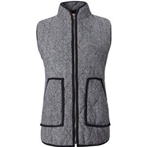 Lightweight Quilted Herringbone Puffer